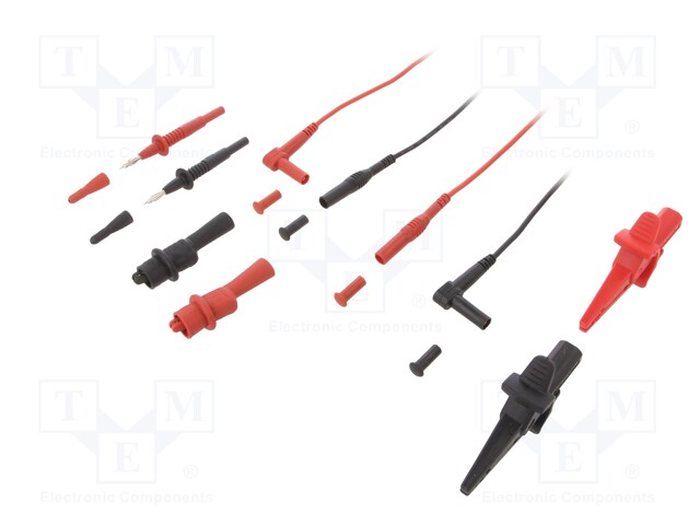 Test acces: kit; 1m; banana 4mm plug x2