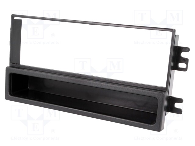 Radio mounting frame; Kia; 1 DIN; black