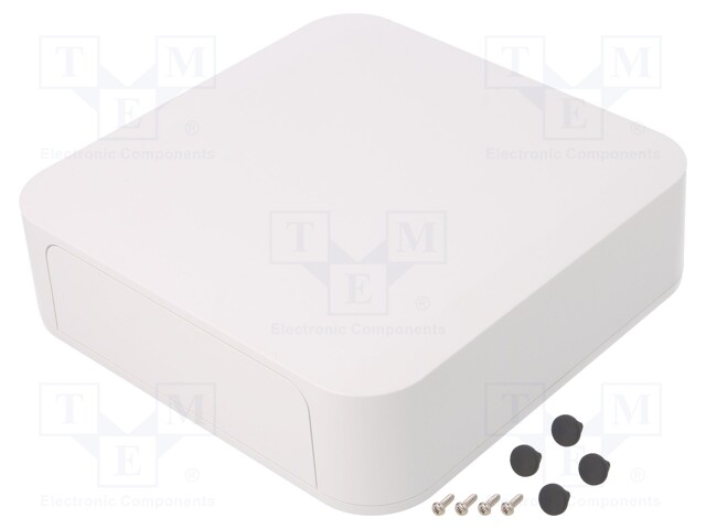 Enclosure: with panel; PF; X: 175mm; Y: 175mm; Z: 50mm; ABS; white