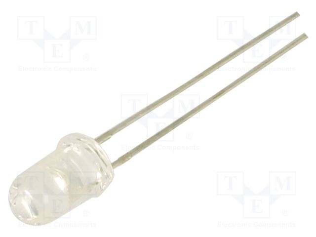 LED; red; 5mm; 60mcd; 35°; 1.7VDC