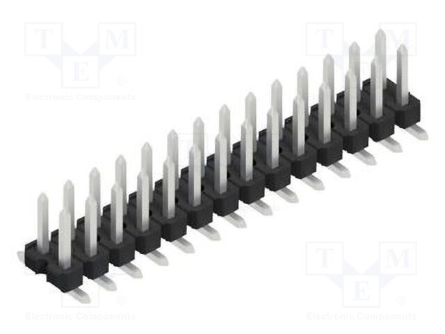 Connector: pin strips; pin header; male; PIN: 28; 2.54mm; SMT; 2x14