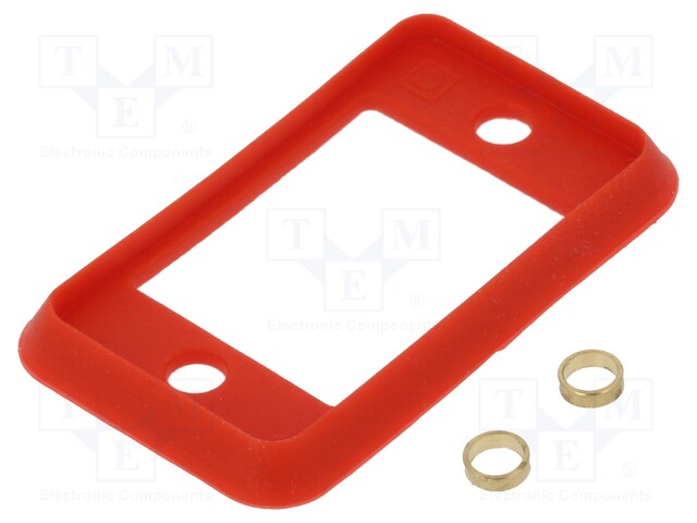 Socket gasket; SLIM; Colour: red; 29mm; Gasket: silicone
