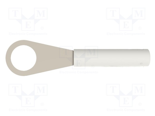 Plug; ring; 60VDC; 32A; white; Plating: nickel plated; 3mΩ; 30VAC