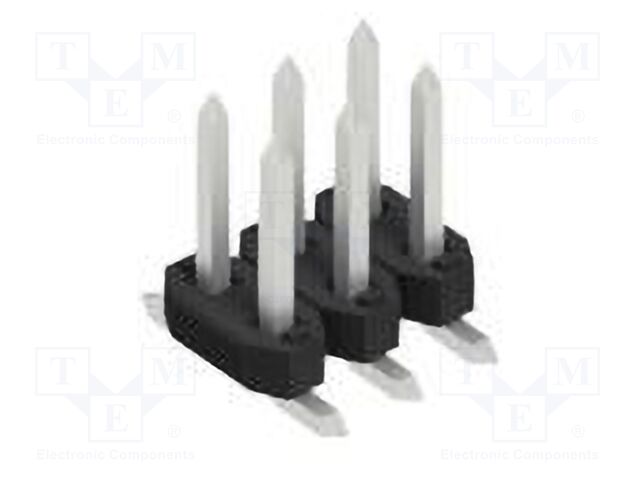 Connector: pin strips; pin header; male; PIN: 6; 2mm; SMT; 2x3; 100V