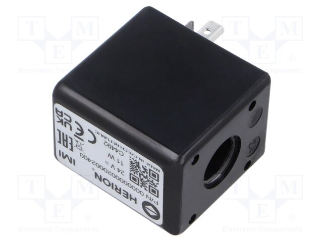 Coil for solenoid valve; 24VDC; 11W; 30x40x22mm