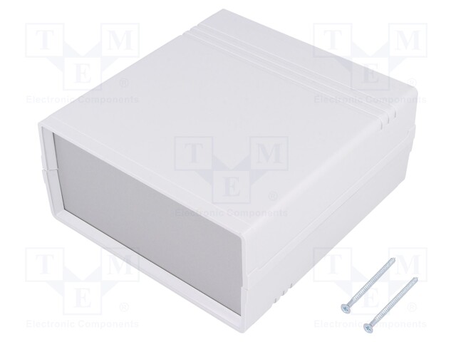 Enclosure: with panel; CAB; X: 129mm; Y: 134mm; Z: 61mm; ABS