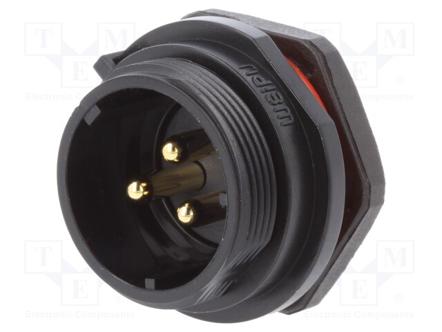 Socket; male; SP21; PIN: 3; IP68; screw terminal; 500V; 4mm2; 30A