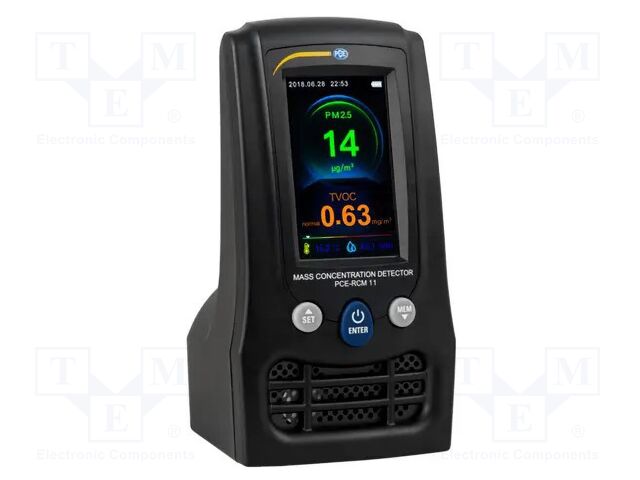 Meter: air quality; Range: 0÷5mg/m3,0÷9,99mg/m3 (TVOC); -20÷70°C