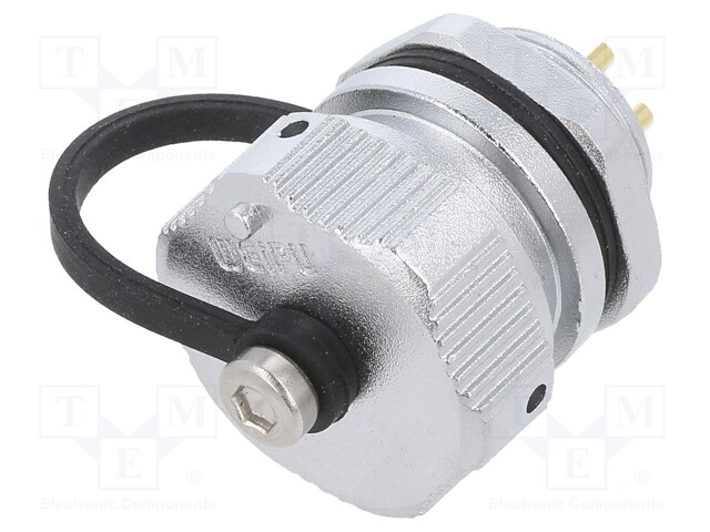 WY16; socket; female; PIN: 4; IP67; 15A; soldering; 500V; 2mm2; 14AWG