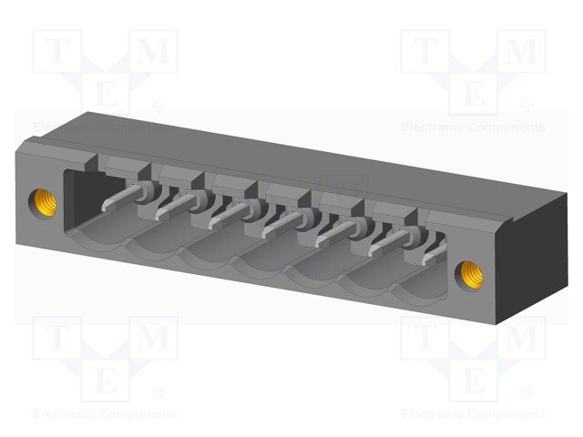 Connector: pluggable terminal block; socket; male; on PCBs