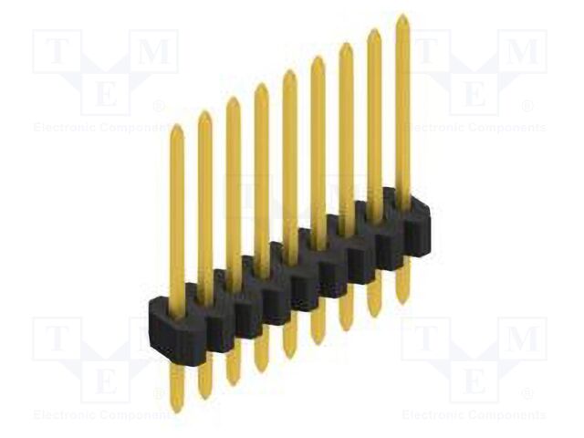 Connector: pin strips; pin header; male; PIN: 9; 1.27mm; THT; 1x9