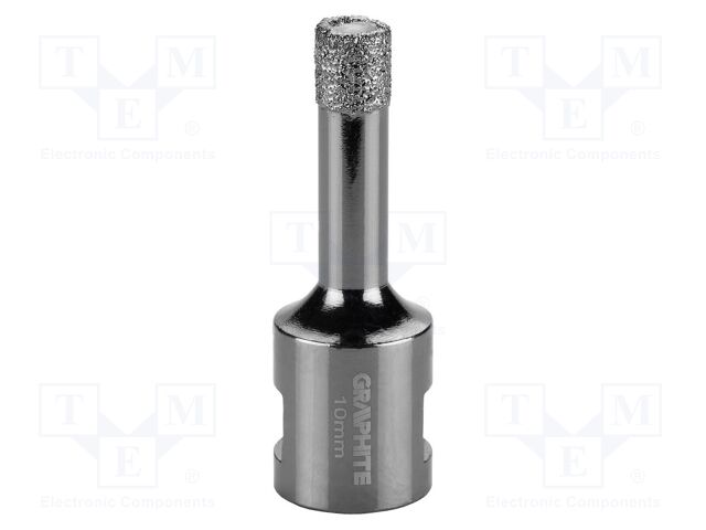 Diamond hole saw; 10mm; glaze,ceramic tile; Thread: M14