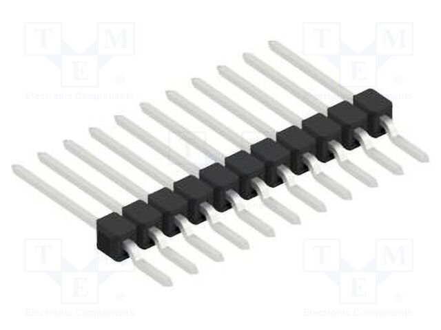 Connector: pin strips; pin header; male; PIN: 11; 2.54mm; SMT; 1x11