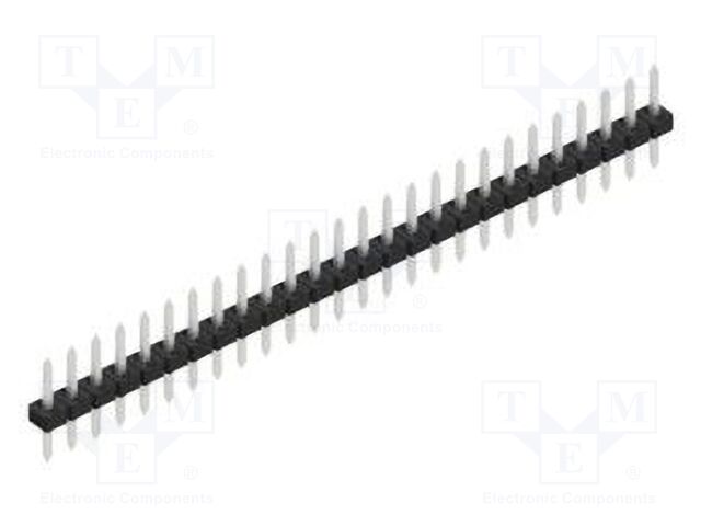 Connector: pin strips; pin header; male; PIN: 26; 2mm; THT; 1x26