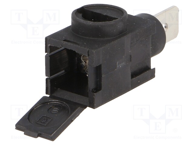 Terminal block; ways: 1; 0.14÷2.5mm2; Colour: black; 26AWG÷12AWG