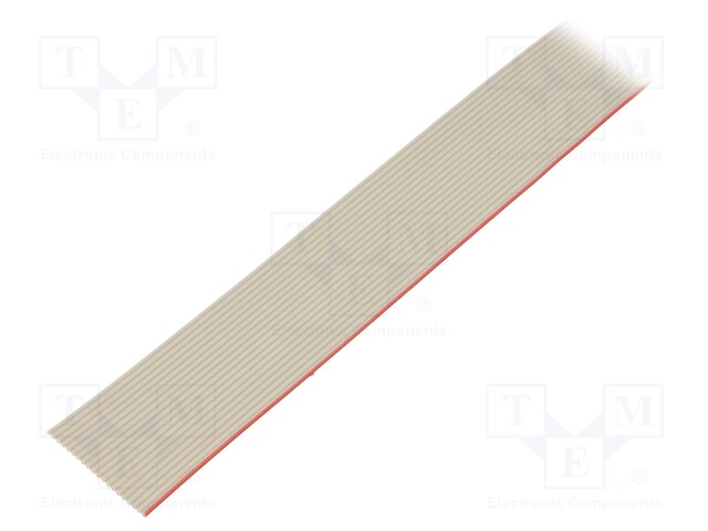 Wire: ribbon; 1.27mm; stranded; Cu; 20x28AWG; unshielded; PVC; grey