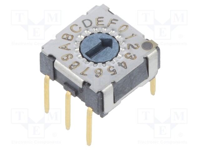 Encoding switch; HEX/BCD; Pos: 16; THT; Rcont max: 80mΩ