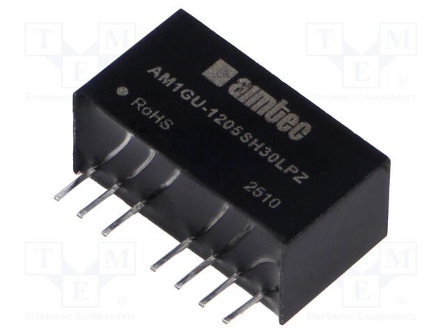 Converter: DC/DC; 1W; Uin: 4.5÷36V; Uout: 5VDC; Iout: 200mA; SIP8; THT