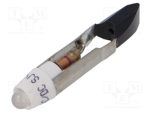 LED lamp; white; T5,5; 12VDC; 12VAC; No.of diodes: 1