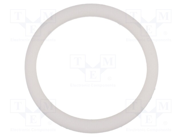 Gasket; PTFE; D: 2mm; Øint: 20mm; Øout: 25mm; PG13,5; white