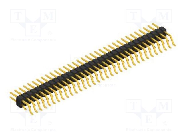 Connector: pin strips; pin header; male; PIN: 66; 2.54mm; SMT; 2x33