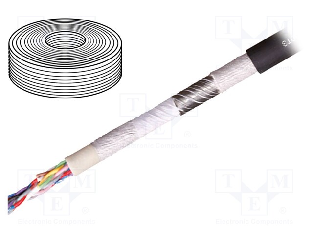 Wire: data transmission; chainflex® CFROBOT3; 3x2x0,25mm2; Cu