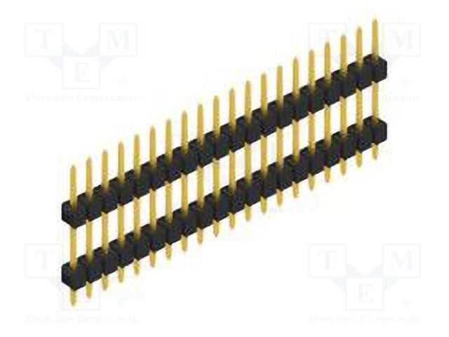 Connector: pin strips; pin header; male; PIN: 20; 2.54mm; THT; 1x20