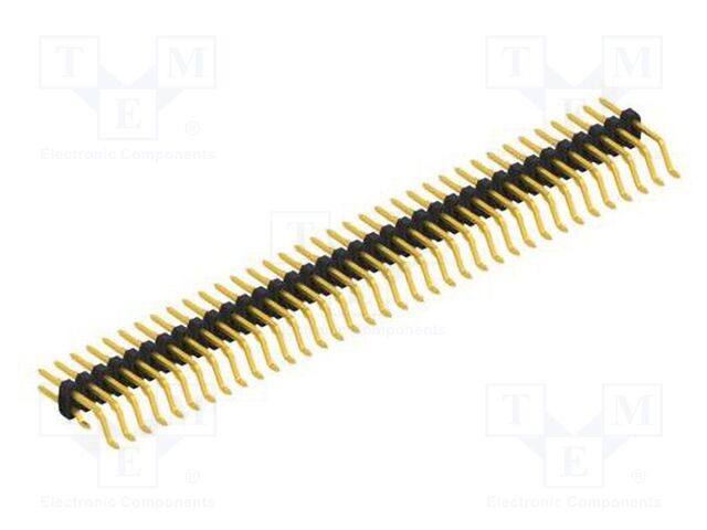 Connector: pin strips; pin header; male; PIN: 72; 2mm; SMT; 2x36