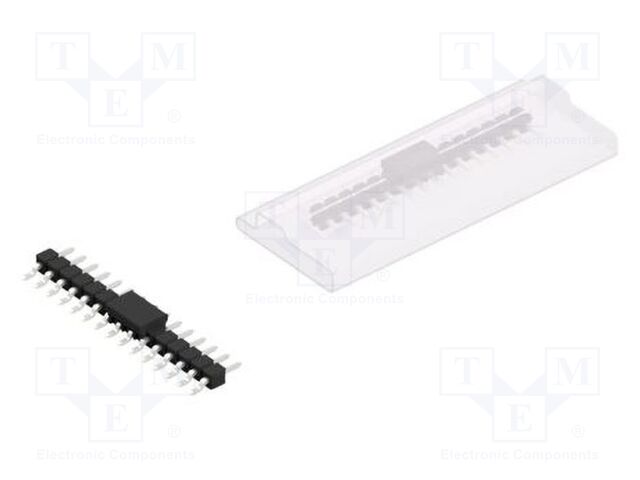 Connector: pin strips; pin header; male; PIN: 15; 2.54mm; SMT; 1x15