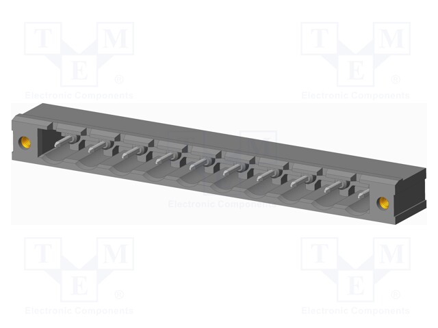 Connector: pluggable terminal block; socket; male; on PCBs