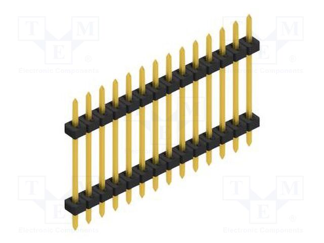 Connector: pin strips; pin header; male; PIN: 14; 2mm; THT; 1x14