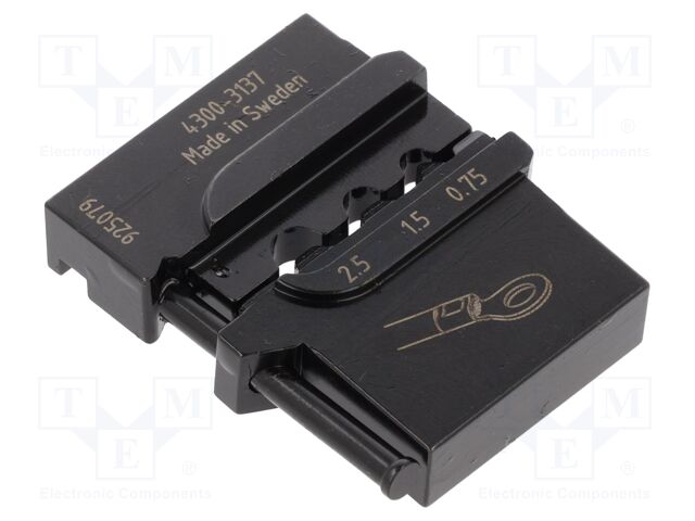 Crimping jaws; non-insulated terminals