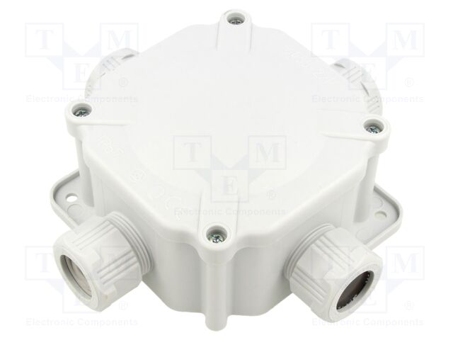 Enclosure: junction box; X: 144mm; Y: 98mm; Z: 144mm; wall mount