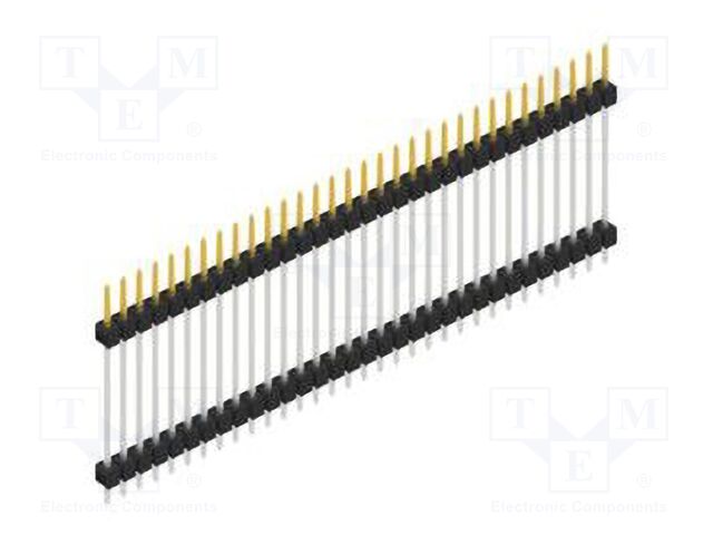 Connector: pin strips; pin header; male; PIN: 32; 2.54mm; THT; 1x32