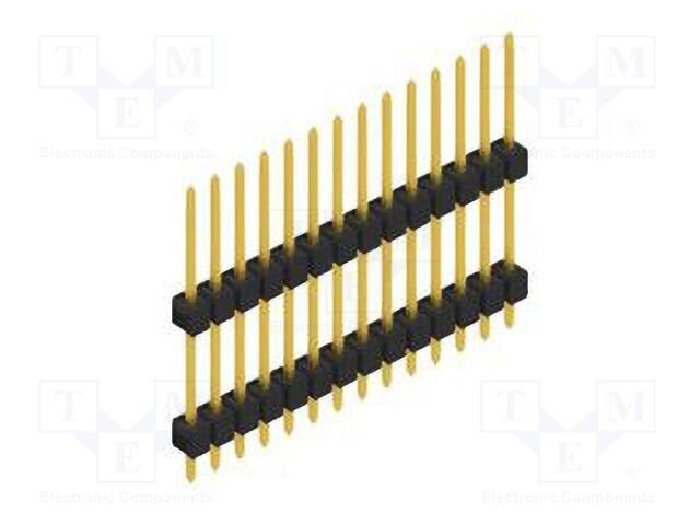 Connector: pin strips; pin header; male; PIN: 14; 2.54mm; THT; 1x14