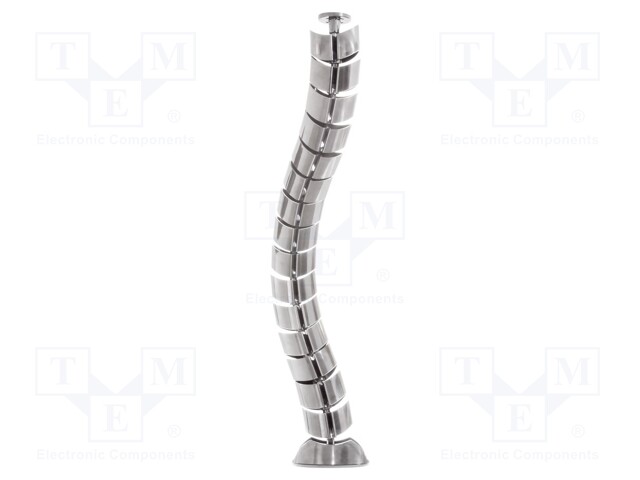 Wiring duct; flexible; silver; W: 75mm; L: 720mm