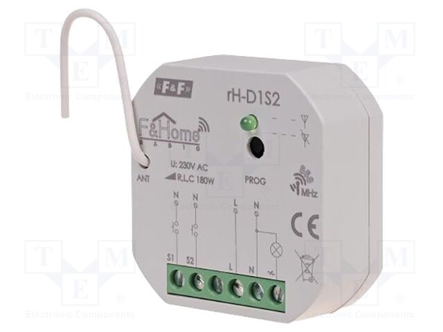 Module: dimmer; 230VAC; flush mount; IP20; 868MHz