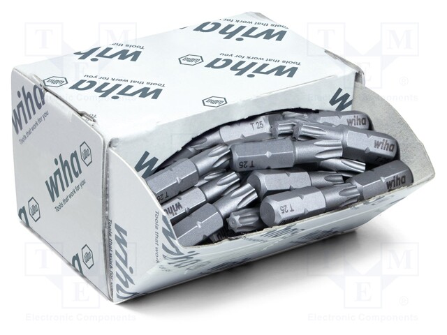 Screwdriver bit; Torx®; TX25; Overall len: 25mm; 50pcs.