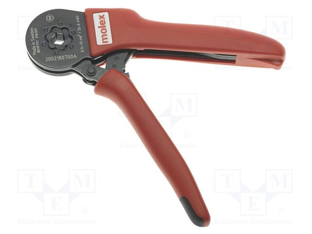 Tool: for crimping; 26AWG÷8AWG; Die shape: hexagon