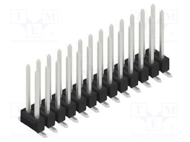 Connector: pin strips; pin header; male; PIN: 26; 2.54mm; SMT; 2x13