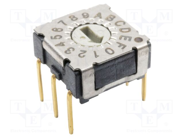Switch: encoding switch; Pos: 16; 0.4A/42VDC; -60÷125°C; THT; 1.2N