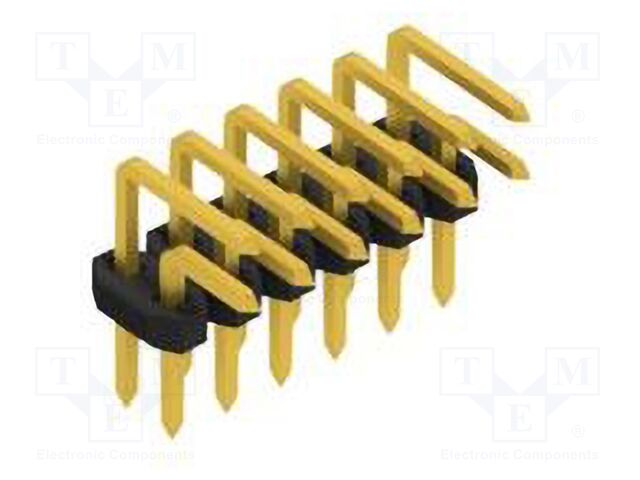 Connector: pin strips; pin header; male; PIN: 12; 2mm; THT; 2x6; 100V