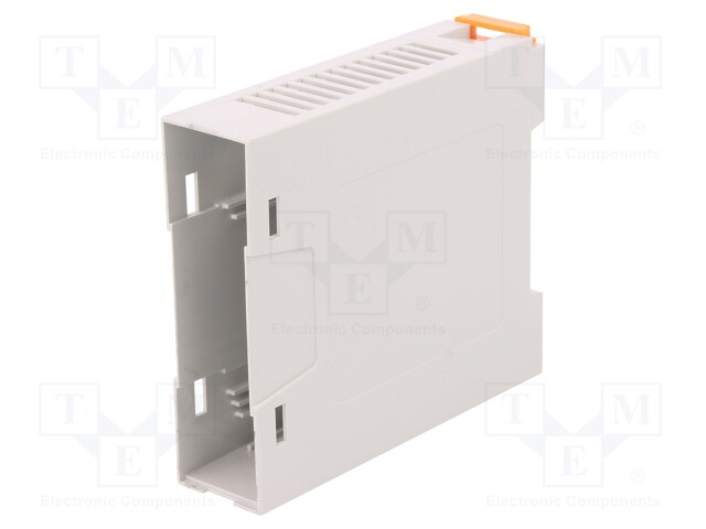 Enclosure: enclosure base; 22.5mm; ABS; grey; UL94HB