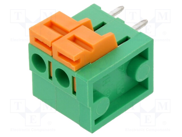 Connector: PCB terminal block; Plating: tinned; THT,spring clamp