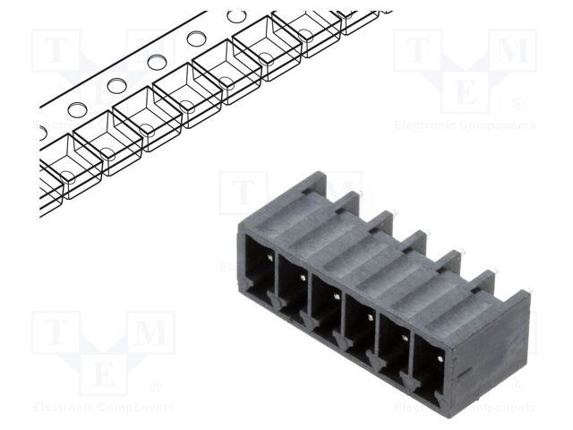 Connector: pluggable terminal block; OQ; 10A; 300V; socket; male