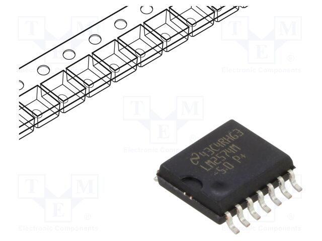 Buck (Step Down) Switching Regulator, Fixed, 4V-40V In, 5V And 0.5A Out, SOIC-14