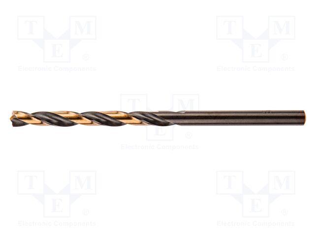Drill bit; for metal; Ø: 4mm; L: 75mm; high speed steel; Pro-Tec
