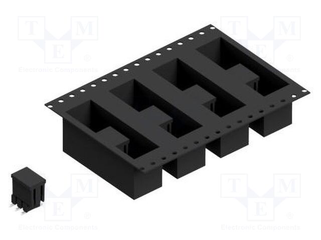 Connector: pin strips; pin header; male; PIN: 6; 2.54mm; SMT; 2x3