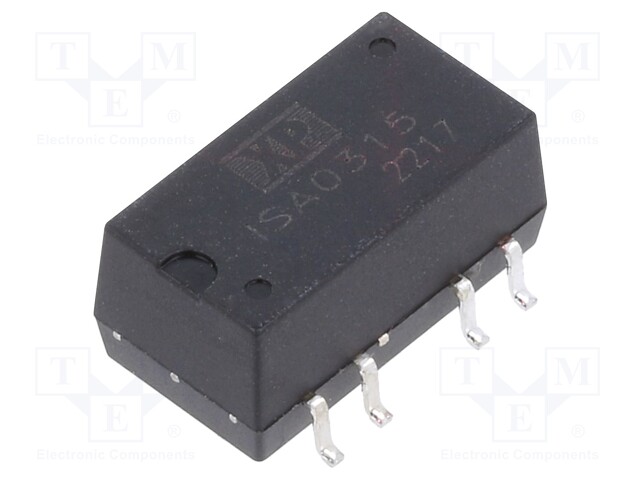 Isolated Board Mount DC/DC Converter, 1.5kV Isolation, ITE, 2 Output, 1 W, 15 V, 33 mA, -15 V