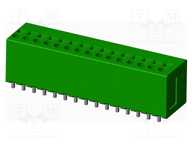 Connector: PCB terminal block; terminal; Plating: tinned; on PCBs